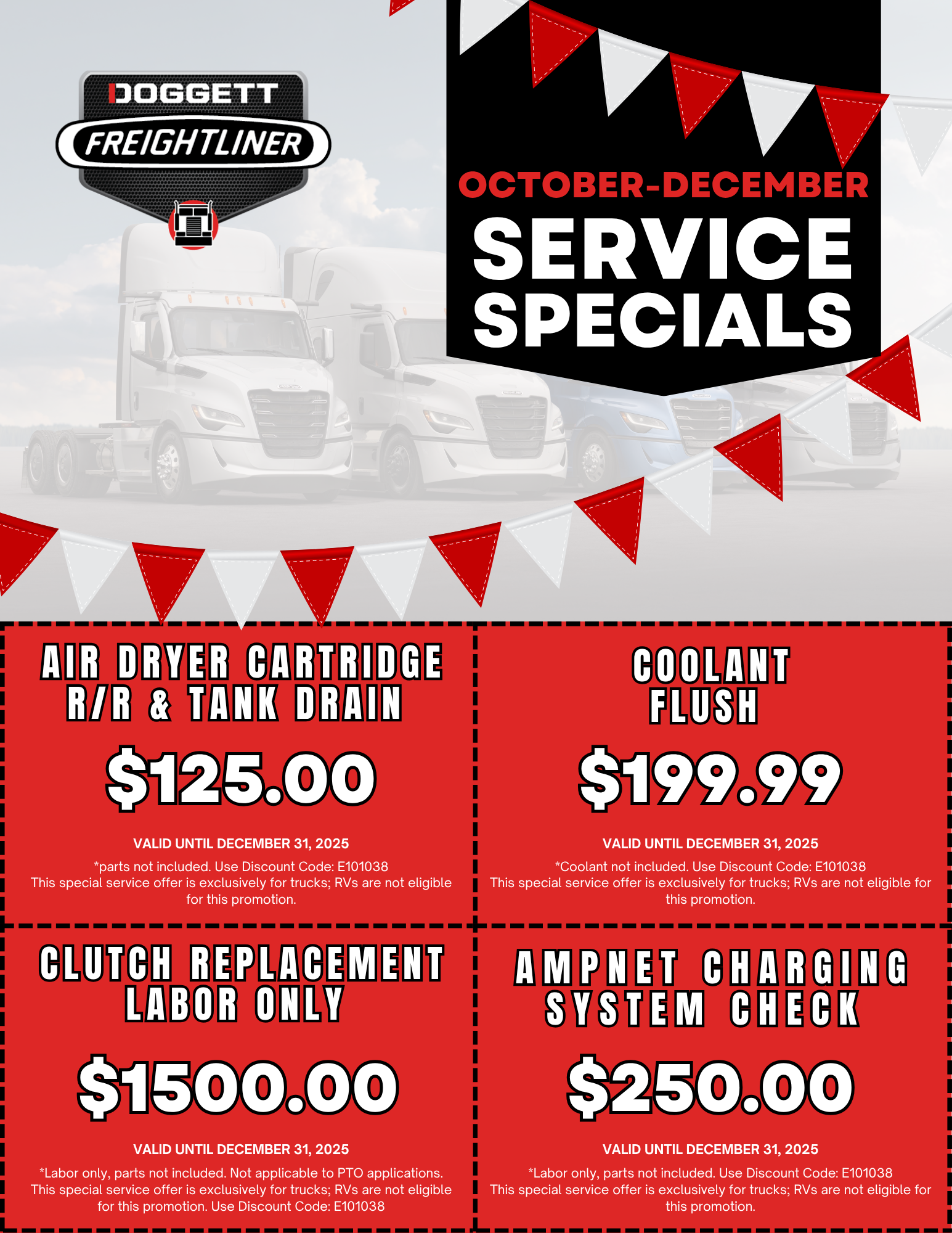 October December Service Specials